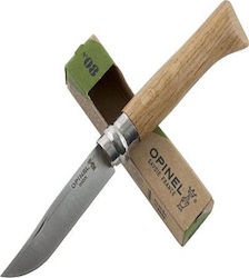 Opinel Oak No 6 Inox Pocket Knife Beige