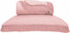 Borea Dahlia Set Coverlet Queen Size from Polyester Pink 220x240cm 3pcs
