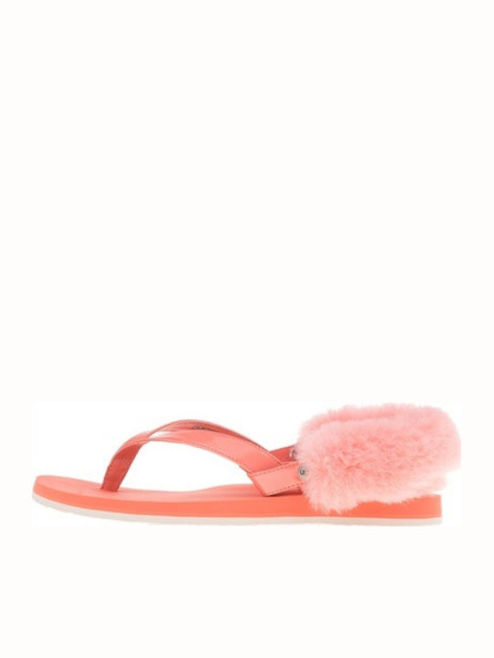 Ugg Australia Laalaa Women's Flat Sandals in Orange Color