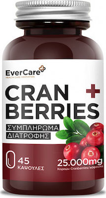 Evercare Cranberries 25000mg 45 κάψουλες
