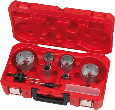 Milwaukee Hole Saw Set HSS with Diameter από 25mm έως 76mm for Wood and Metal