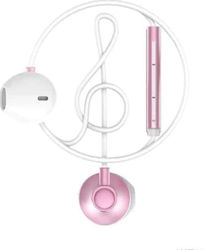 WK WE300 In-ear Handsfree με Βύσμα 3.5mm Ροζ