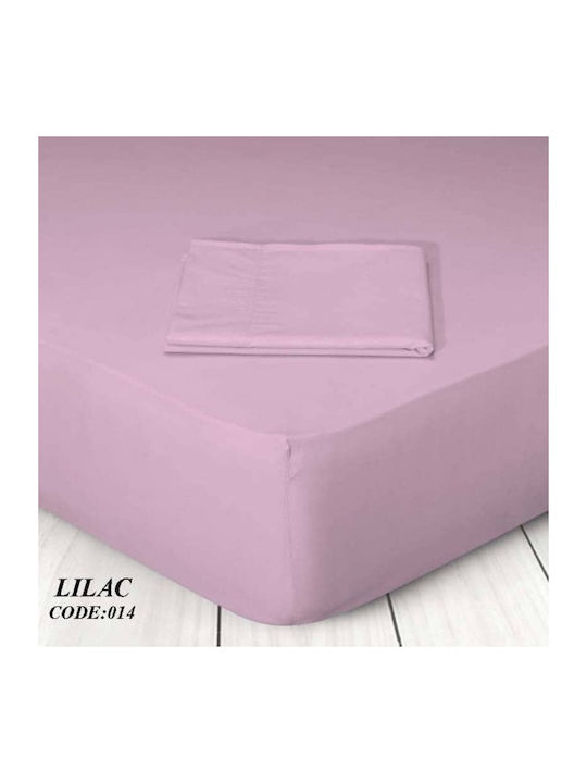 Marwa Sheet Super-Double with Elastic 160x200+25cm. 014 Lila