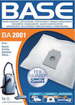 BASE BA2001 Vacuum Cleaner Bags 5pcs Compatible with Bosch / Siemens / Ufesa Vacuum Cleaners