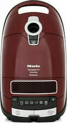 Miele Complete C3 PowerLine Ηλεκτρική Σκούπα 890W με Σακούλα 4.5lt Pure Red