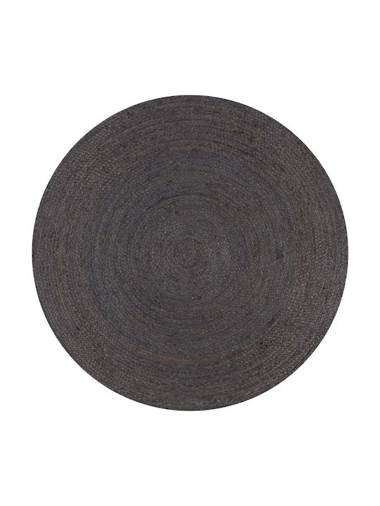 vidaXL Handmade Rug Round from Jute Gray