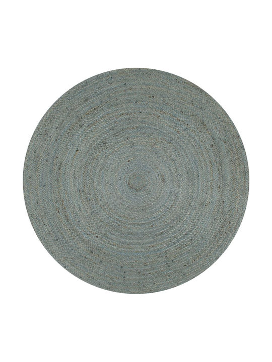 vidaXL Handmade Rug Round Summer Green