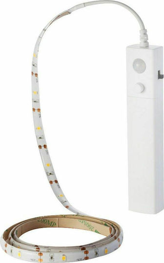 V-TAC Αδιάβροχη Ταινία LED 12V Φυσικό Λευκό Φως 1m Τύπου SMD2835 με Αισθητήρα Κίνησης