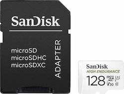 Sandisk High Endurance microSDXC 128GB Class 10 U3 V30 UHS-I with Adapter