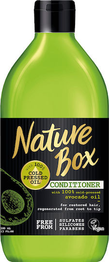 Nature Box Avocado Oil Conditioner Αναδόμησης/Θρέψης για Ξηρά Μαλλιά 385ml