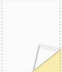 Computer Paper 11x 9.5 Double White - Yellow Continuous Paper