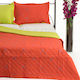 Sette Colori Broderie 024 Module Cuvertură Extra-dublu Bumbac Portocaliu 220x240cm 3buc