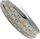 GloboStar Αδιάβροχη Ταινία LED 12V Θερμό Λευκό Φως 5m Τύπου SMD5050