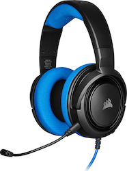 Corsair HS35 Over Ear Gaming Headset (3.5mm) Blue