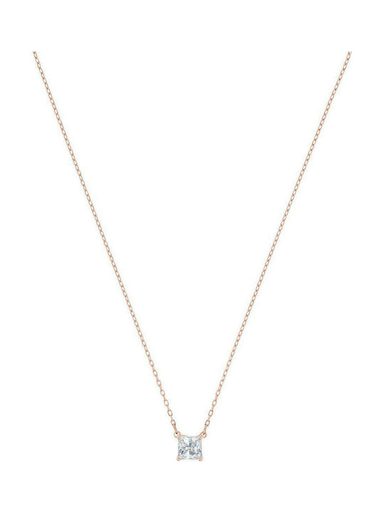 Swarovski Attract Square Women's Gold Plated Necklace