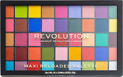 Revolution Beauty Maxi Reloaded Paletă cu Farduri de Pleoape Matifiant Formă Solidă Monștrii Mattes 60.75gr