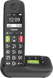 Gigaset E290A Cordless Phone with Speaker Suitable for Seniors Black