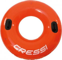 CressiSub Kinder Schwimmring mit Griffen und Durchmesser 116cm. ab 9 Jahren Orange XDF199385