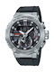 Casio G-Shock G-Steel Ανδρικό Ρολόι 49.2mm Χρονογράφος Solar με Μαύρο Καουτσούκ Λουράκι