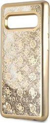 Guess Peony Hard Umschlag Rückseite Silikon Gold (Galaxy S10) GUHCS10PEOLGO