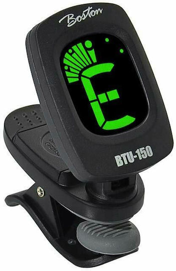 Boston Chromatisch Tuner BTU 150 in Schwarz Farbe