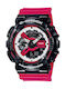 Casio G-Shock Analog/Digital Men's Watch 51mm Chronograph Battery with Red Rubber Strap