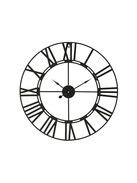 Inart Ρολόι Τοίχου Μεταλλικό 60cm