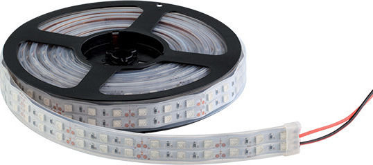 Elmark Водоустойчива LED Лента 12V Топло бяло Светлина 5м Тип SMD5050