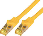 MCAB S/FTP Cat.7 Ethernet Network Cable 20m Yellow 1pcs