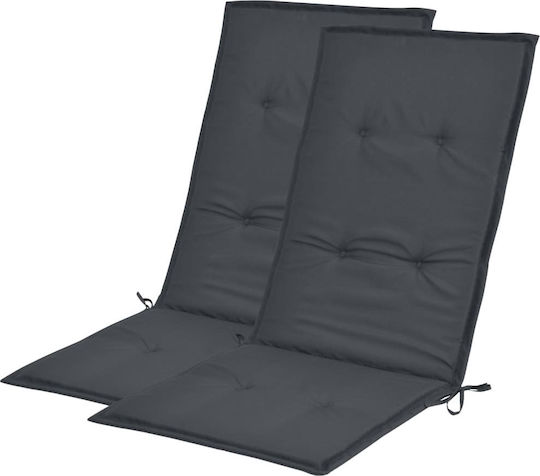 vidaXL Pernă Waterproof Pentru Scaune De Grădină Cu Spătar Verde 2 Buc 120x50 Cm