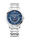 Baume & Mercier Classima Dual Time Herrenuhr 42mm Chronograph Automatisch mit Silber Metallarmband