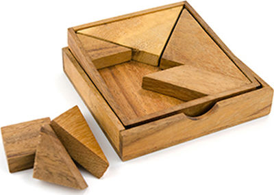 Wooden Design Puzzle Tangram 7 Pieces