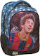 Back Me Up Football MS2 Celebrity Icons School Bag Backpack Elementary, Elementary Blue with Water Bottle Holder 30Liters