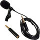 Tap Condenser (Small Diaphragm) 3.5mm Microphone MIV-L Lapel for Camera