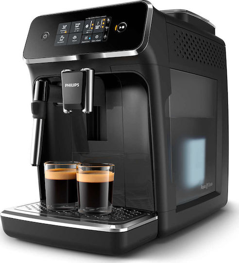 Philips Automatic Espresso Machine 1500W Pressure 15bar with Grinder Black EP2224/40