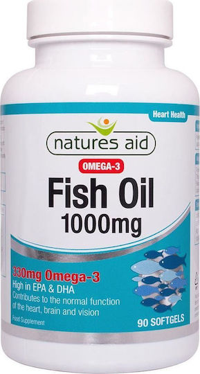 Natures Aid Omega 3 Fish Oil Fish Oil 1000mg 90 softgels