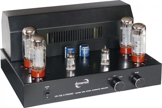 Dynavox Λαμπάτος Ολοκληρωμένος Ενισχυτής Hi-Fi Stereo VR-70E II Phono Tube Μαύρος