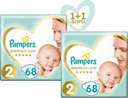 Pampers Klebeband-Windeln Premium Care Premium Care Nr. 2 für 4-8 kgkg 136Stück