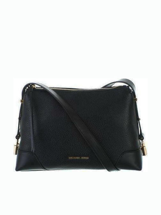 Michael kors crosby medium shop pebbled leather messenger bag