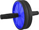 Iso Trade Iso Abdominal Wheel Black with Anti-Slip Handles & Mat