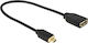 DeLock Converter micro HDMI male to HDMI female 1pcs 65687