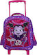 Diakakis Vampirina School Bag Trolley Kindergarten Purple with Water bottle holder