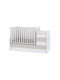 Lorelli Crib Maxi Plus White Light Oak With Mattress And Drawer