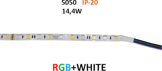 Adeleq Ταινία LED 24V RGBW Φως 5m Τύπου SMD5050
