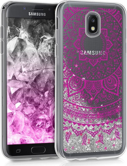 KWmobile Liquid Glitter Snowflake Indian Sun Back Cover Σιλικόνης Πολύχρωμο (Galaxy J5 2017)