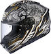 Kabuto Aeroblade 5 Samurai Full Face Helmet Black White