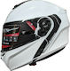 MT Storm SV White Gloss Pearl Motorradhelm Aufklappbar ECE 22.05 1550gr MTH000KRA290