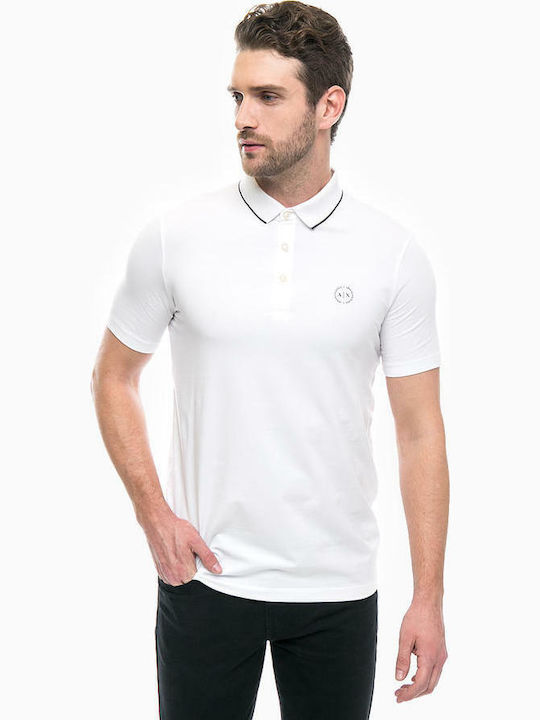 Armani Exchange Polo Short Sleeve Blouse White