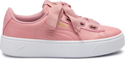 puma vikky stacked ribbon core white