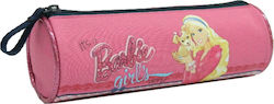 Bagtrotter Barbie Pencil Case 1pcs Barrel with 1 Compartment Pink